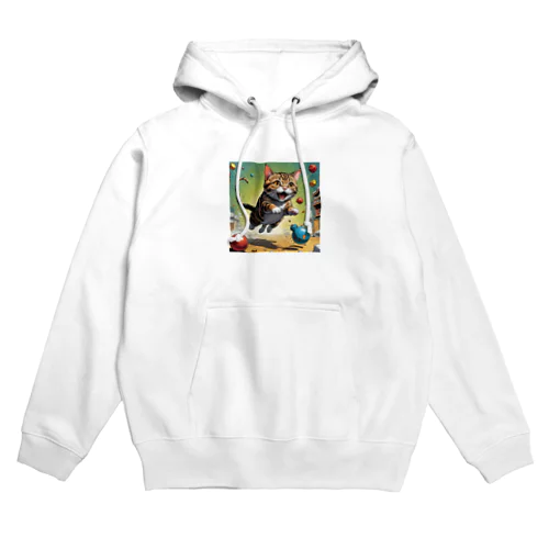 駆け出す猫 Hoodie