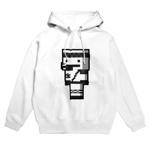 なんかしろくてぶそうしてるやつ Hoodie