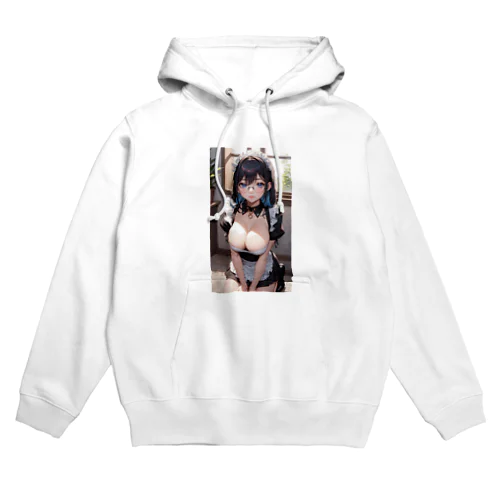 黒髪美少女　美鈴ちゃん　メイド Hoodie