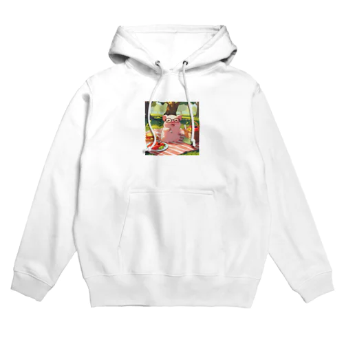 かわいい豚とピクニック Hoodie