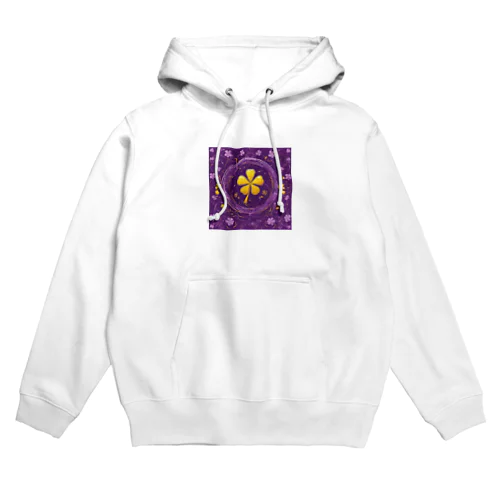 幸運を呼ぶイエローの四つ葉クローバー✨ Hoodie