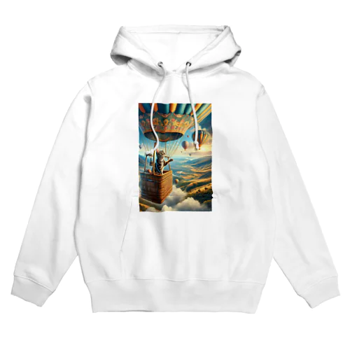 風読みネコの気球旅行 Hoodie