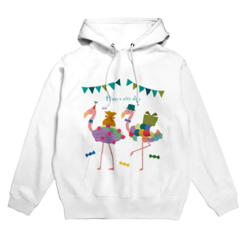 双子フラミンゴのパーティー Hoodie