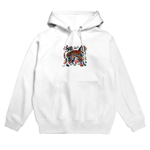 浮世絵風　虎（威風堂々）"Ukiyo-e Style: Majestic Tiger" "浮世绘风格：威风凛凛的虎" Hoodie