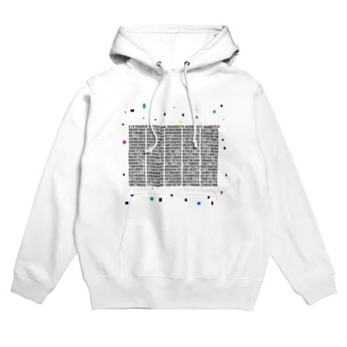 円周率を1000桁 Hoodie