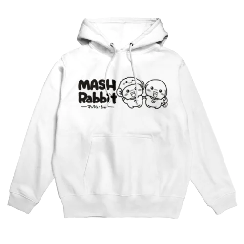 マッシュラビ(ひつじ・黒)Ｂ Hoodie