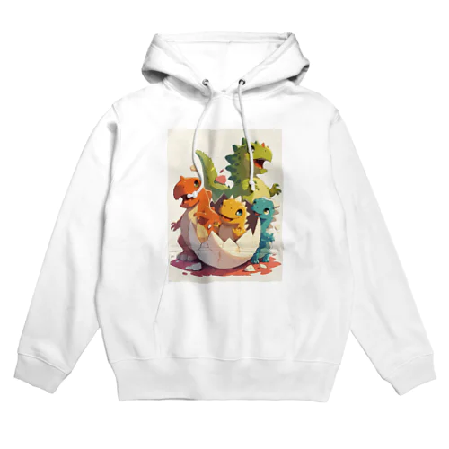 恐竜の誕生喜び　なでしこ1478 Hoodie