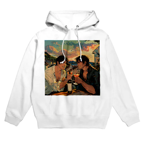 コルシカ島・ワインで乾杯　Tomoe bb 2712 Hoodie