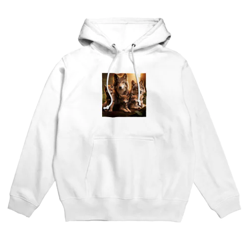 オオカミの家族 Hoodie