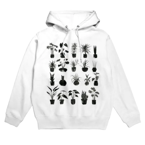 モノクロームの植物園 Hoodie