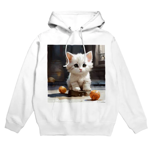 ボールであそぼうとしているねこ Hoodie