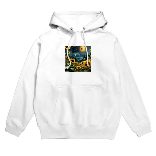 ヒマワリと共に飛ぶ蛍 Hoodie