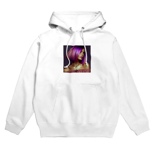 パープルガール Hoodie