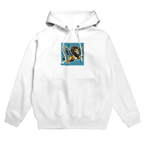 翼の生えたライオン Hoodie