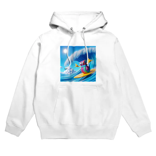 波乗り輪ゴム Hoodie