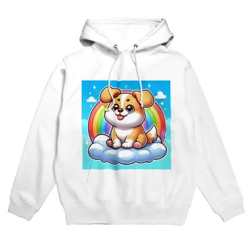 雲に乗った犬 Hoodie