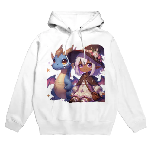 ドラゴンと可愛い女の子3 Hoodie