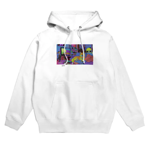 ネオン柴犬 Hoodie