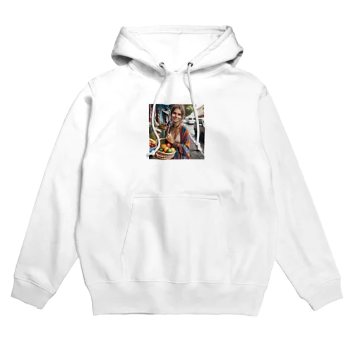 買い物をする彼女 Hoodie