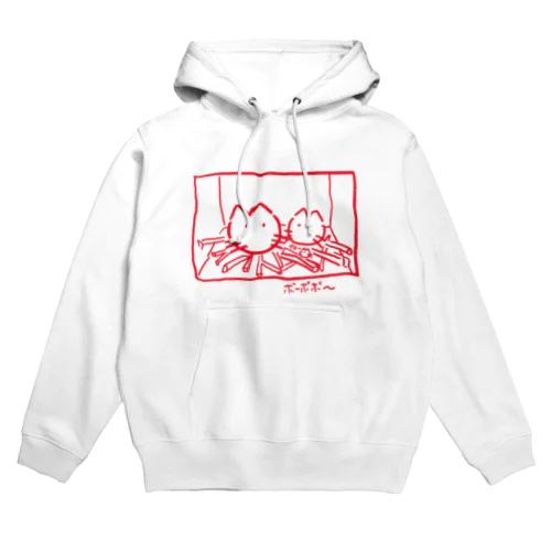 暖炉の灯入れ猫(赤) Hoodie