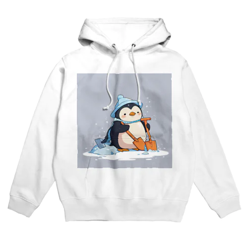 かわいいペンギンとおもちゃのシャベル Hoodie