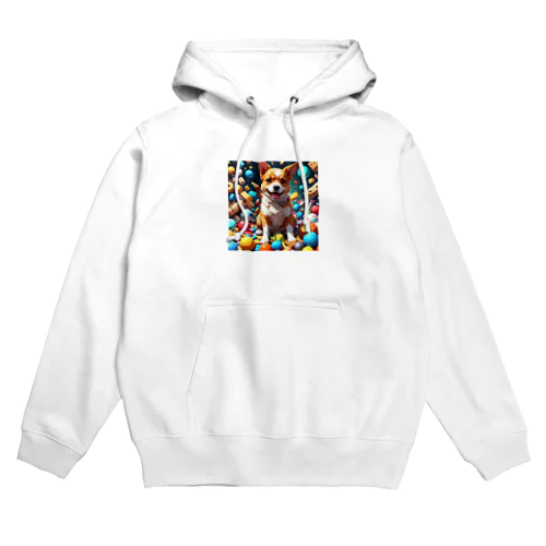 はしゃぐわんちゃん Hoodie