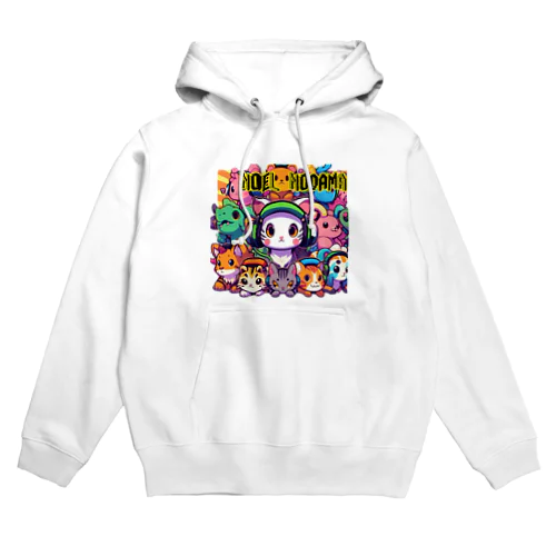 にゃんアニマル軍団 Hoodie