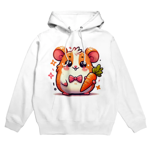 カートゥーン風のキュートなハムスターが描かれた子ども向けデザインです。 Hoodie