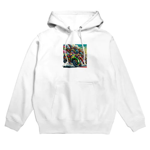 オートバイレース Hoodie