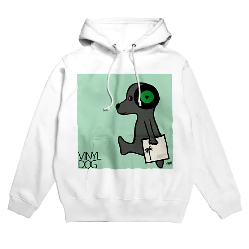 Vinyl Dog Green ear Hoodie