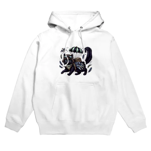 空を飛びたいネコ Hoodie