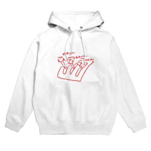 PIN３種猫(赤) Hoodie