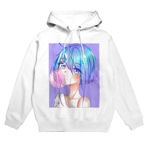 バブルガムを噛むアニメガール 日本の美学 アニメオタク Hoodie