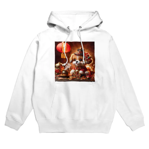 金運アップの小型犬の神様 Hoodie