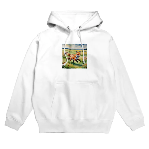 駆けるキツネ Hoodie