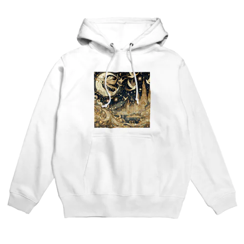 光り輝く金色の夜 Hoodie