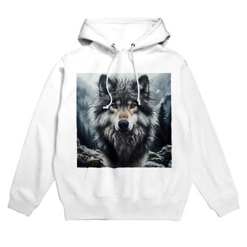 オオカミ　森の番人 Hoodie