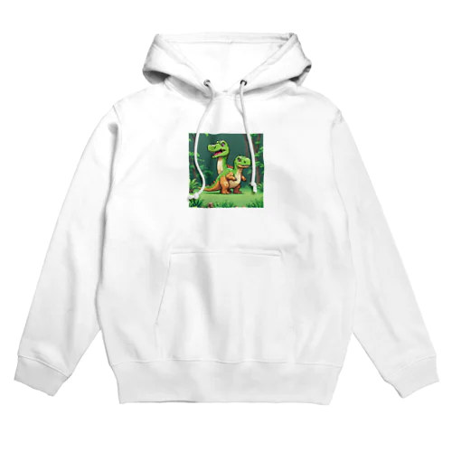 いきわかれ恐竜 Hoodie