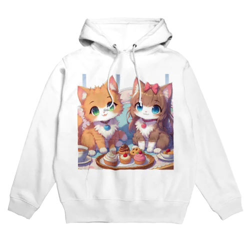 可愛い猫姉妹 Hoodie