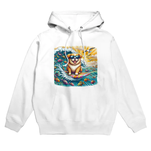 サーフィンワンコ Hoodie