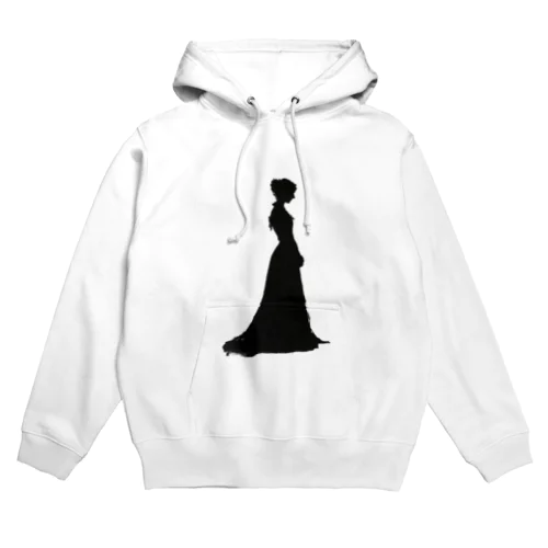 ゴシック女性の全身シルエット Hoodie