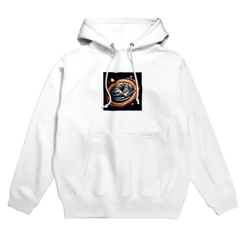 宇宙空間漂う「プック」 Hoodie