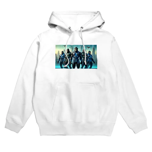 未来のヒーローに変身したゴリラ Hoodie