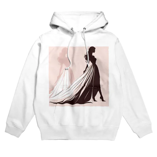 ドレスをきたお洒落な女性のグッツです Hoodie