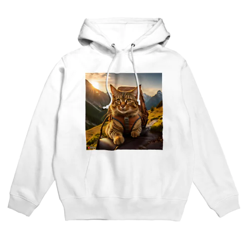 ねこちゃんと冒険へGO Hoodie