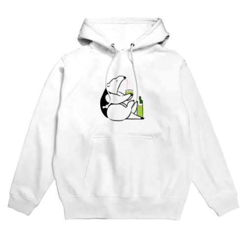 冷やした緑茶を飲むミナミコアリクイ Hoodie