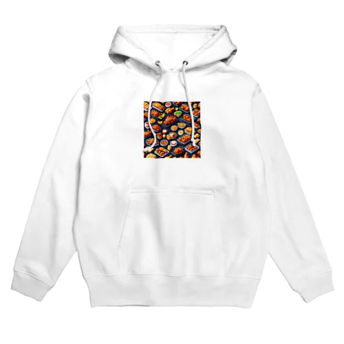 ドット絵シリーズ９チキン祭りゴージャスver. Hoodie