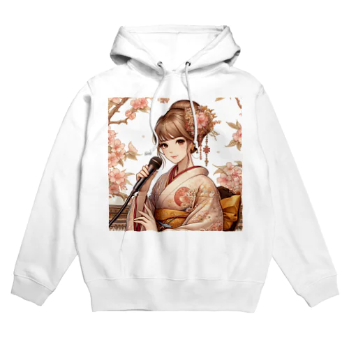 桜と新人歌手と　 Hoodie