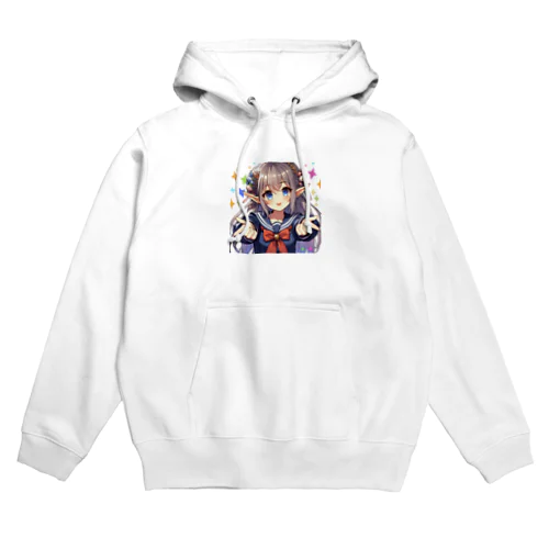 エルフ　美少女　セーラー服　アイドル Hoodie