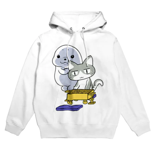 ひふみんあい的なアザラシと猫（将棋） Hoodie